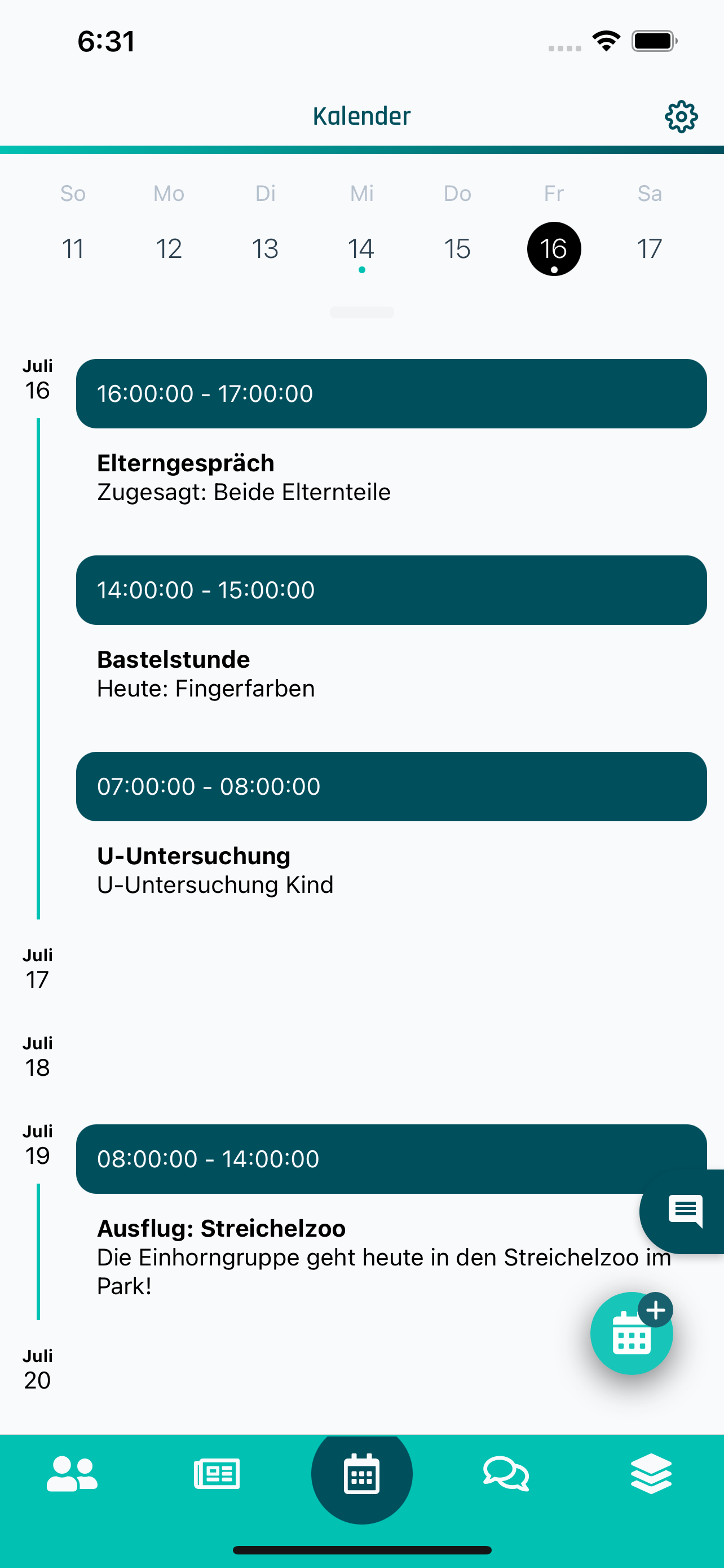 Itana Eltern Vorschau Kalender