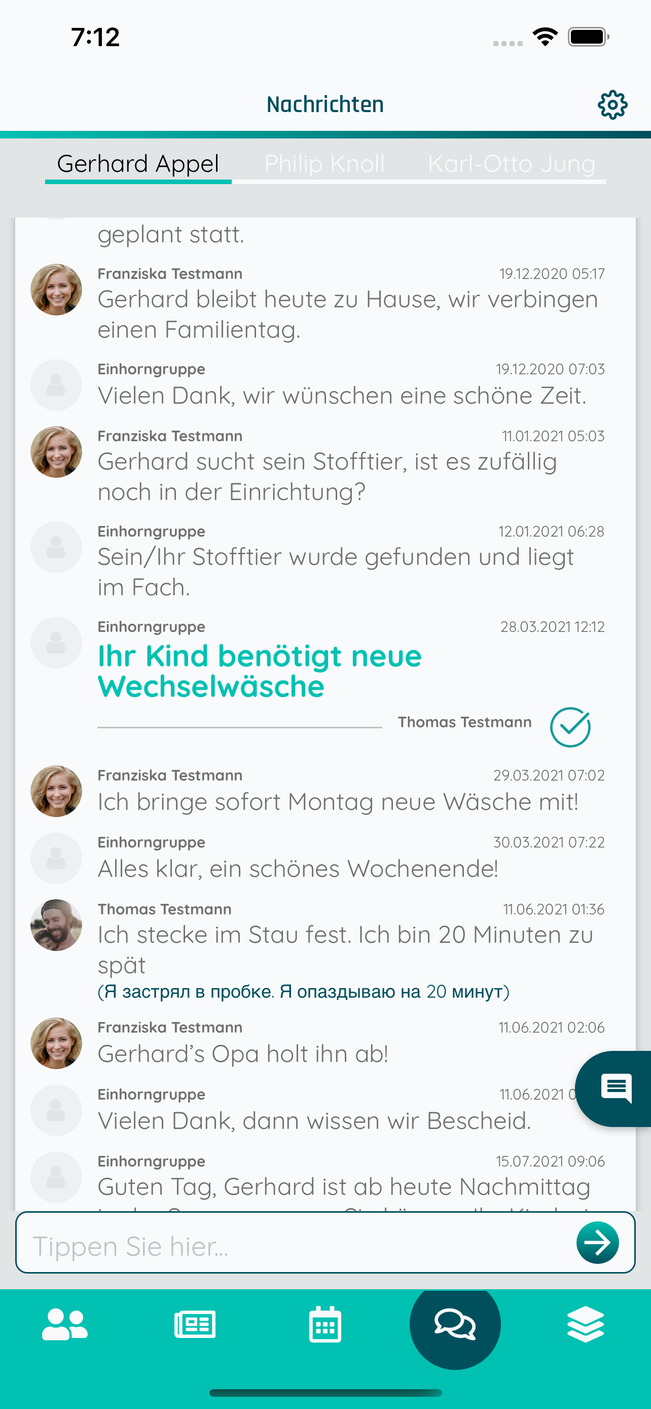 Itana Eltern Vorschau Chat